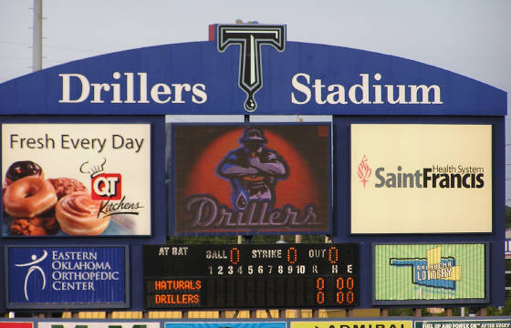 Tulsa Drillers Scoreboard, Tulsa, Oklahoma
