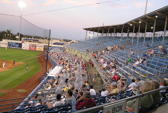 A view of the stands from the stands- Tulsa
